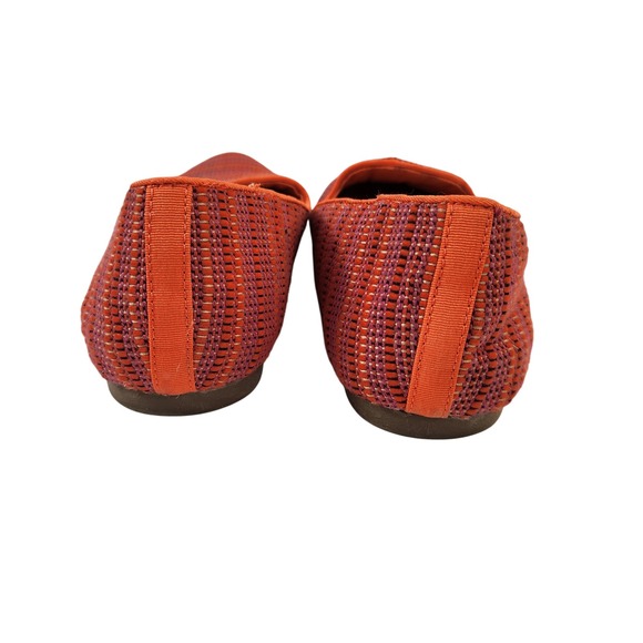Birdies Womens The Starling Loafer Flats Orange Purple Woven Size 8 Comfort Shoe - Picture 6 of 8